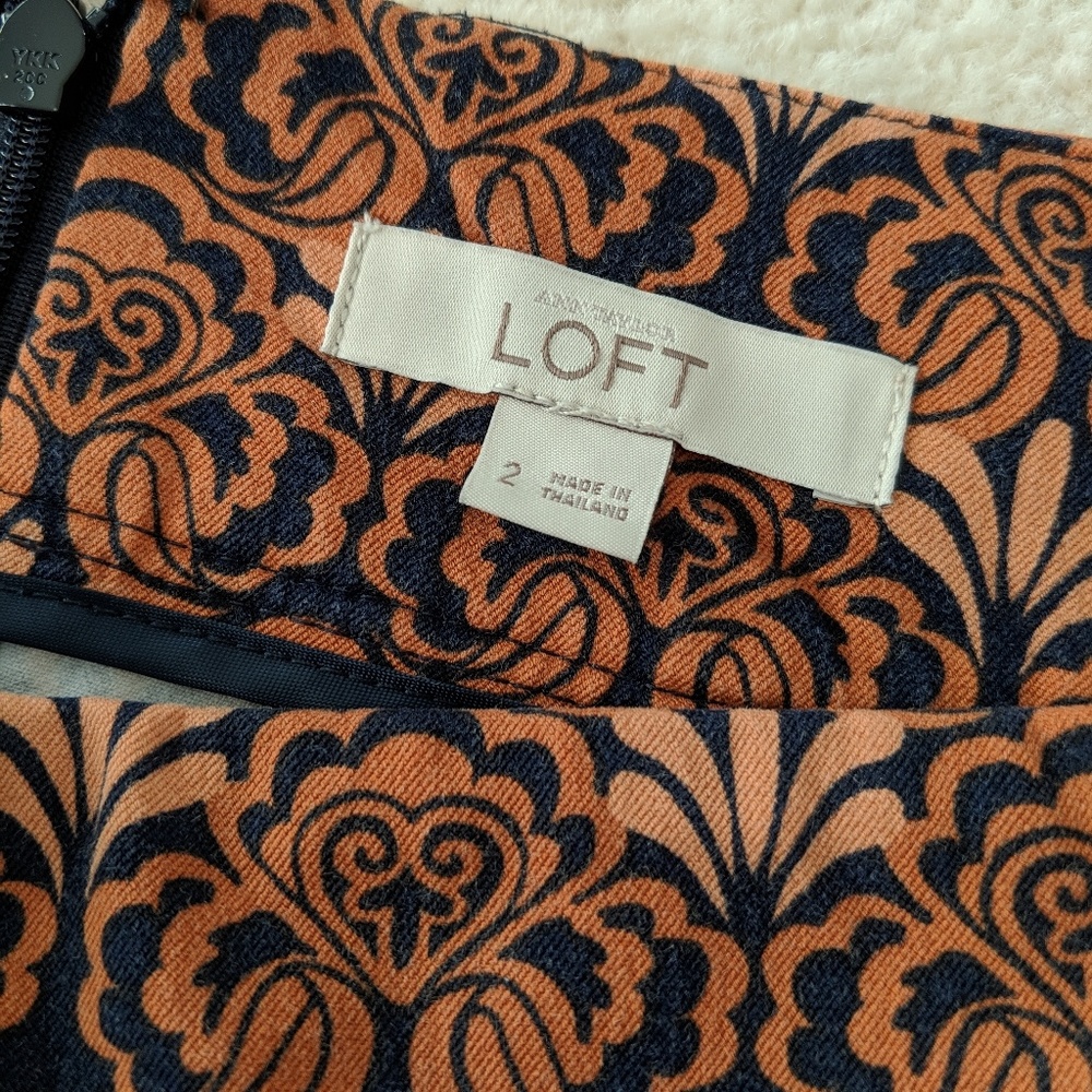 Paisley-like Pencil Skirt